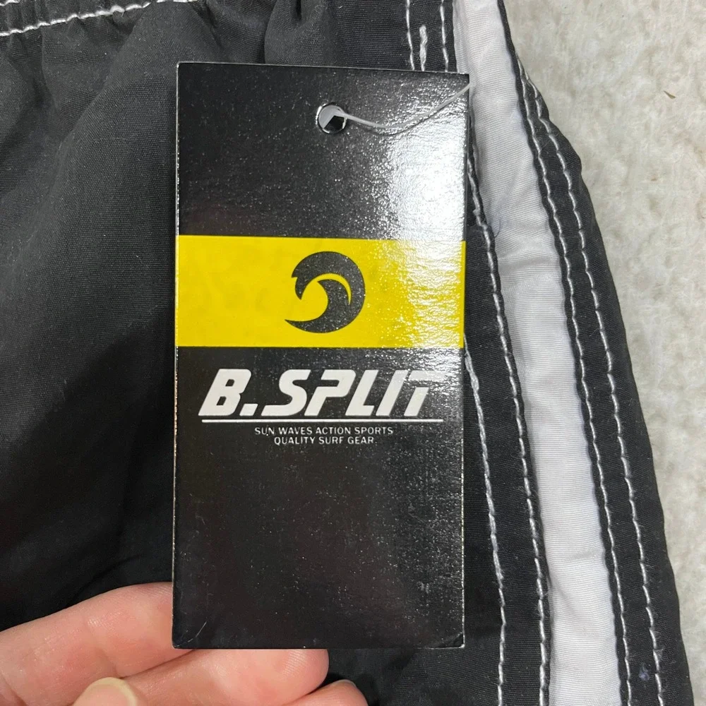 Banana Split B.Split Swim Shorts Mens 3XL Black ME12 Cargo Boardshorts NWT